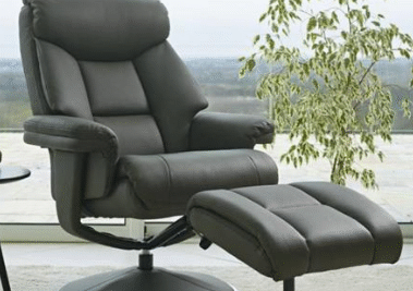 <H3>Leather Swivel Recliner Chair</H3>